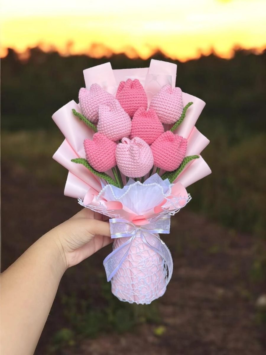 Ramo de tulianes rosados